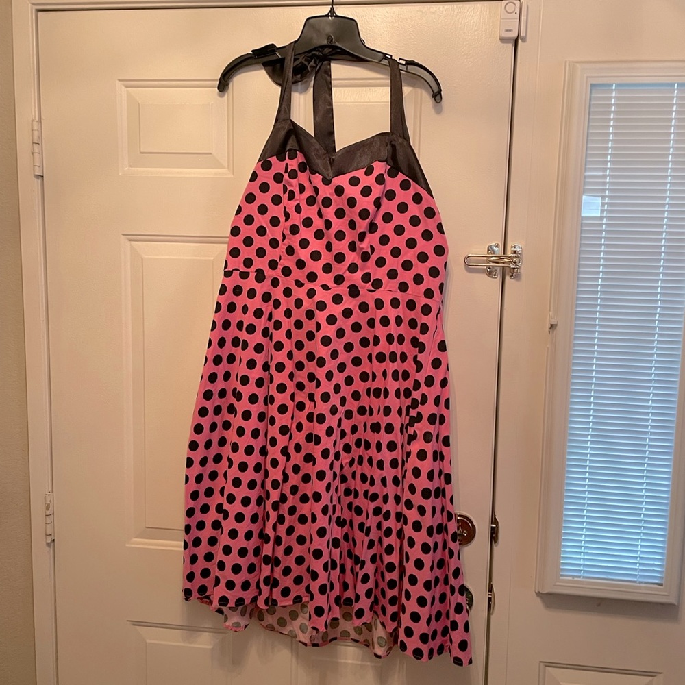 Polka Dot Halter Dress. NWOT.